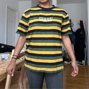 Guess Striped logo tee, men’s M